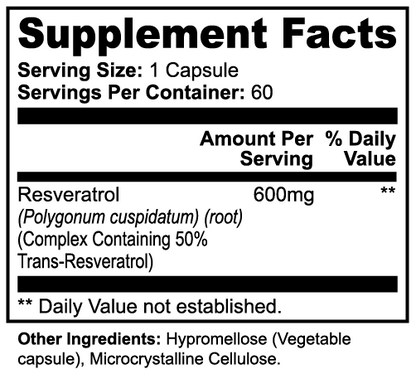 La Shape Resveratrol 50% 600mg